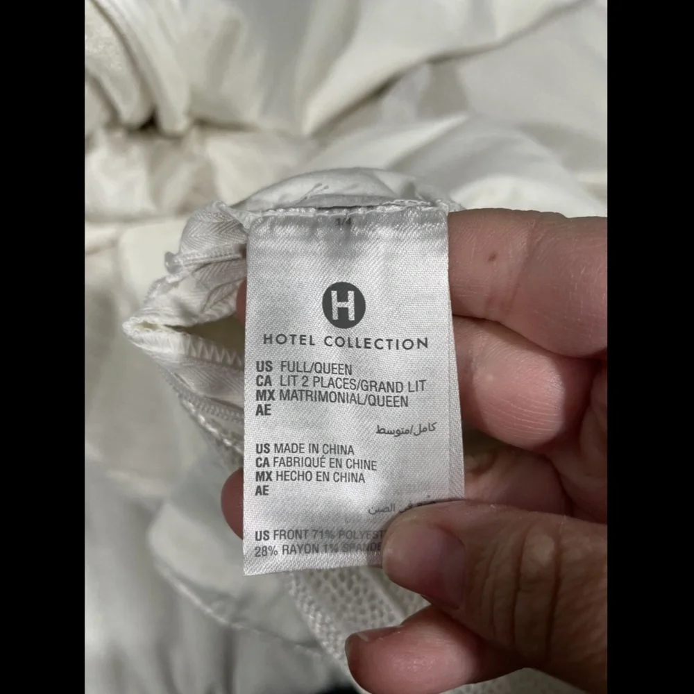 NEW Hotel Collection Avalon Full/Queen‎ Duvet COVER